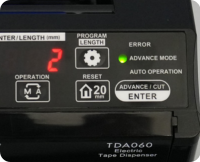 START International TDA060 elektrischer Tischabroller, Bandbreite 5–60 mm, 8 Speicher